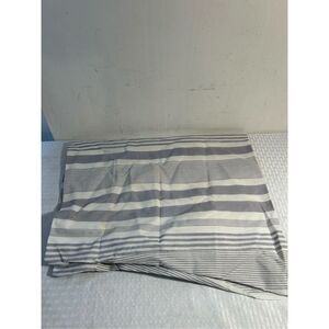 Playpen crib bedding sheet gray white stripes‎ 26"x39"